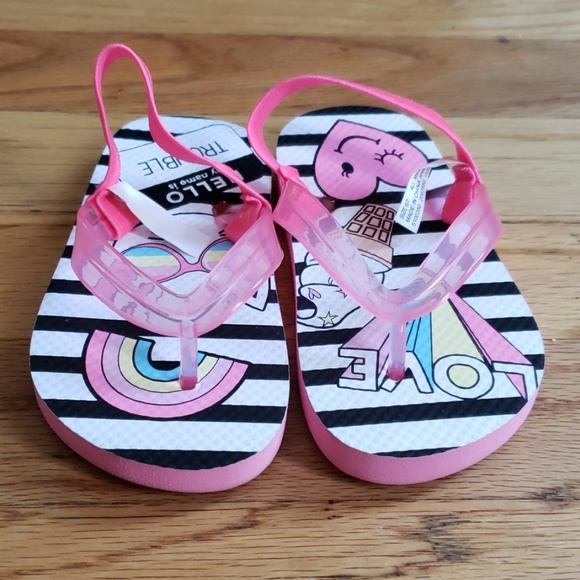 children's place flip flops